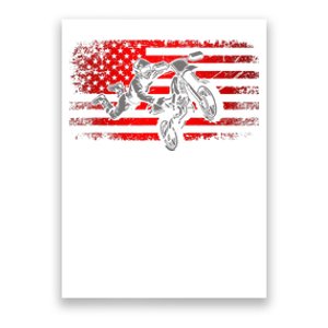 American Flag Motocross Apparel Motocross Dirt Bike Poster