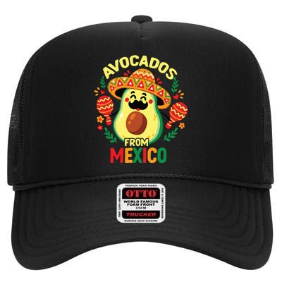 Avocados From Mexicvo High Crown Mesh Back Trucker Hat