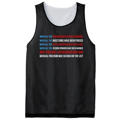 American Flag Medical Freedom No Vaccine Mandates Anticool Giftvax Meaningful Gi Mesh Reversible Basketball Jersey Tank