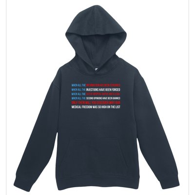 American Flag Medical Freedom No Vaccine Mandates Anticool Giftvax Meaningful Gi Urban Pullover Hoodie