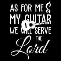 As For Me And My Guitar We Will Serve The Lord Flatbill Hat