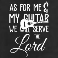 As For Me And My Guitar We Will Serve The Lord Golf Towel