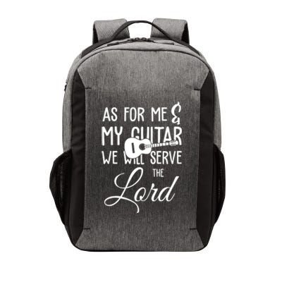 As For Me And My Guitar We Will Serve The Lord Vector Backpack