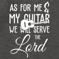As For Me And My Guitar We Will Serve The Lord Vector Backpack