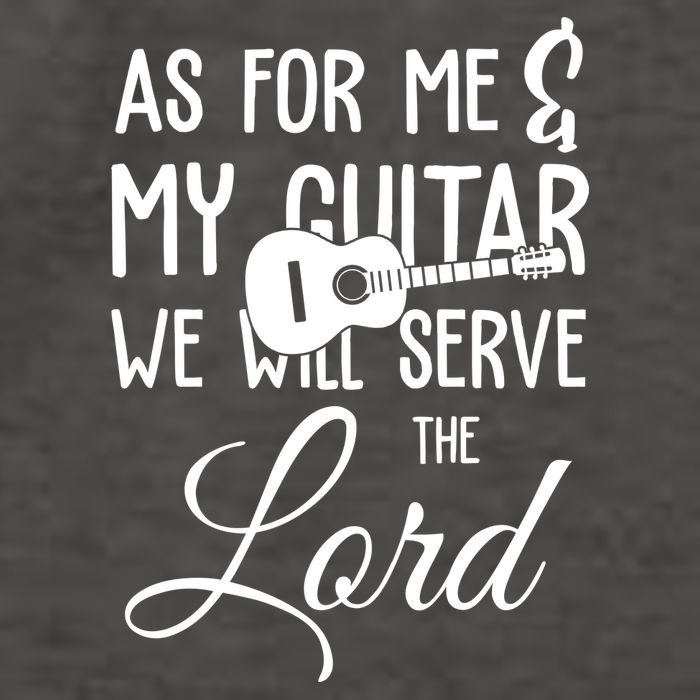 As For Me And My Guitar We Will Serve The Lord Vector Backpack