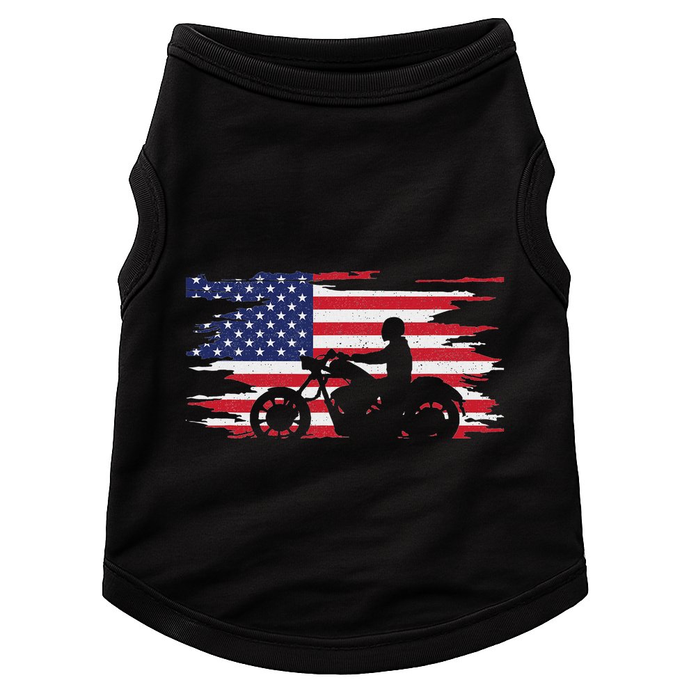 American Flag Motorcycle Apparel Motorcycle Doggie Tank