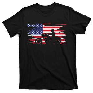 American Flag Motorcycle Apparel Motorcycle T-Shirt