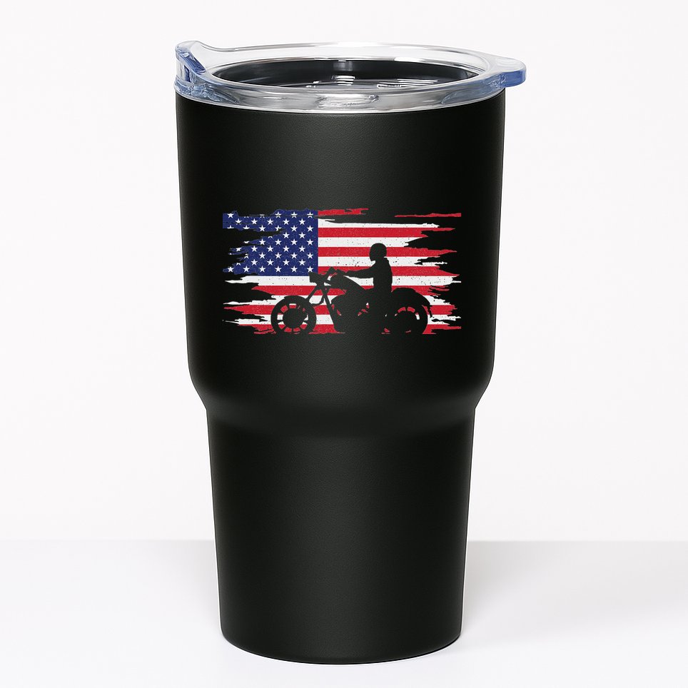 American Flag Motorcycle Apparel Motorcycle Tumbler