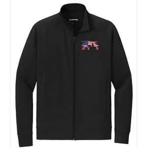 American Flag Motorcycle Apparel Motorcycle Stretch Full-Zip Cadet Jacket