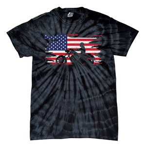 American Flag Motorcycle Apparel Motorcycle Tie-Dye T-Shirt