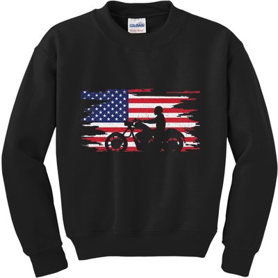 American Flag Motorcycle Apparel Motorcycle Kids Sweatshirt