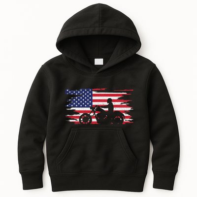 American Flag Motorcycle Apparel Motorcycle Kids Hoodie