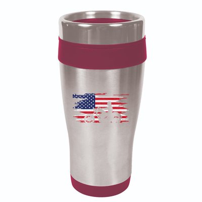 American Flag Motorcycle Apparel Motorcycle 16oz Travel Tumbler