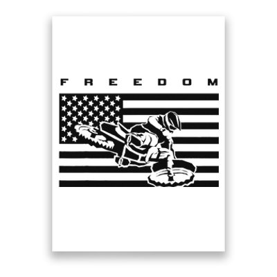 American Flag Motocross Apparel Motocross Dirt Bike Poster