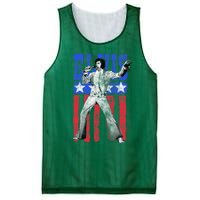 American Flag Man Mesh Reversible Basketball Jersey Tank