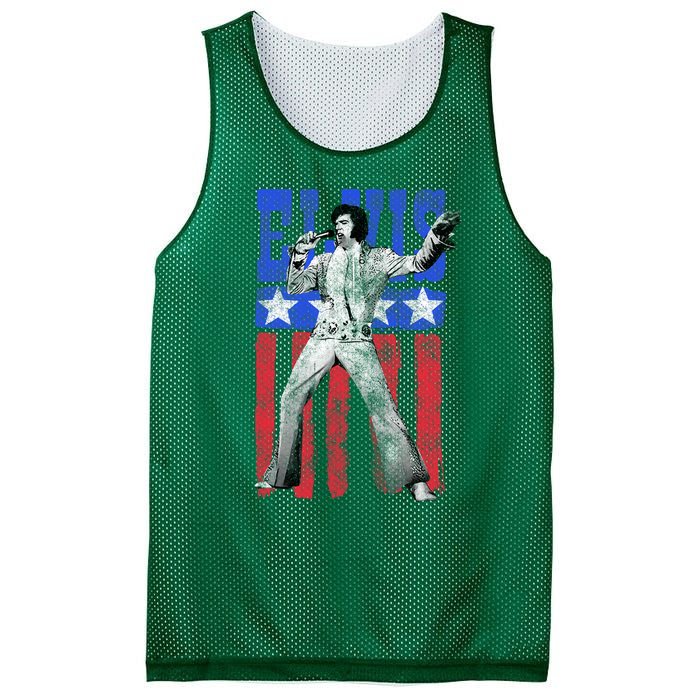 American Flag Man Mesh Reversible Basketball Jersey Tank