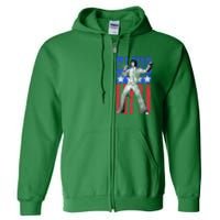 American Flag Man Full Zip Hoodie