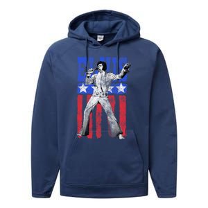 American Flag Man Performance Fleece Hoodie