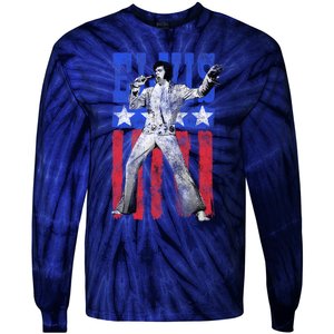 American Flag Man Tie-Dye Long Sleeve Shirt