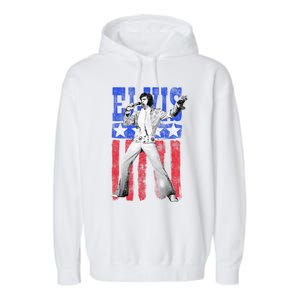 American Flag Man Garment-Dyed Fleece Hoodie