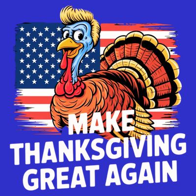 American Flag Make Thanksgiving Great Again Trump Turkey Gift T-Shirt