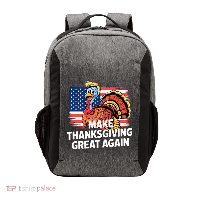 American Flag Make Thanksgiving Great Again Trump Turkey Gift Vector Backpack