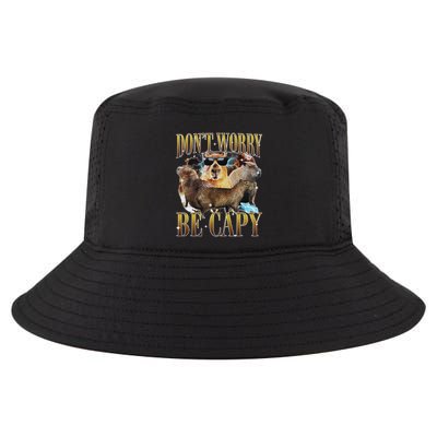 Animals Funny Meme DonT Worry Be Capy Capybara Moon Feral Cool Comfort Performance Bucket Hat