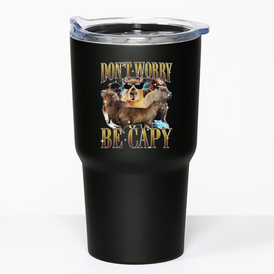 Animals Funny Meme DonT Worry Be Capy Capybara Moon Feral Tumbler