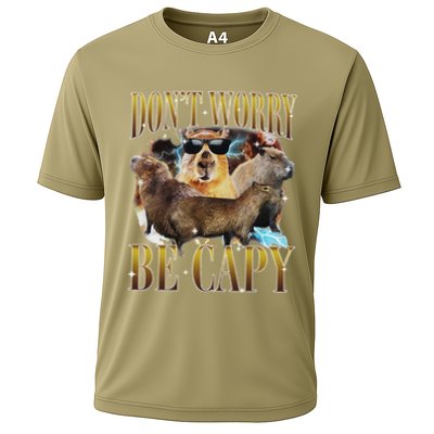 Animals Funny Meme DonT Worry Be Capy Capybara Moon Feral Performance Shirt