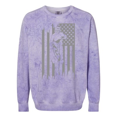 American Flag Motocross Apparel Motocross Dirt Bike Colorblast Crewneck Sweatshirt