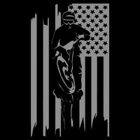 American Flag Motocross Apparel Motocross Dirt Bike Tall T-Shirt