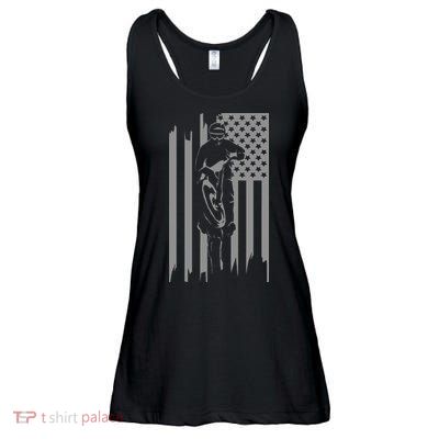 American Flag Motocross Apparel Motocross Dirt Bike Ladies Essential Flowy Tank