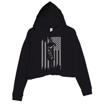 American Flag Motocross Apparel Motocross Dirt Bike Crop Fleece Hoodie