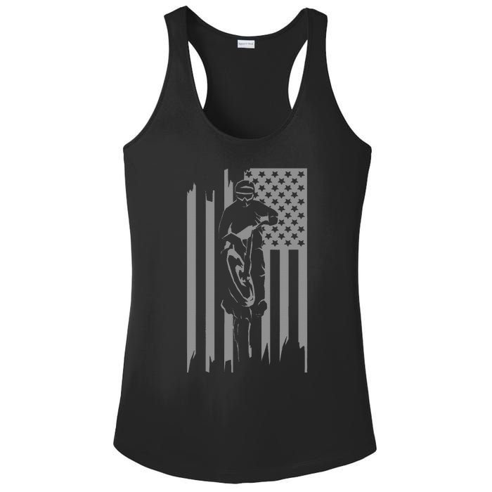 American Flag Motocross Apparel Motocross Dirt Bike Ladies PosiCharge Competitor Racerback Tank