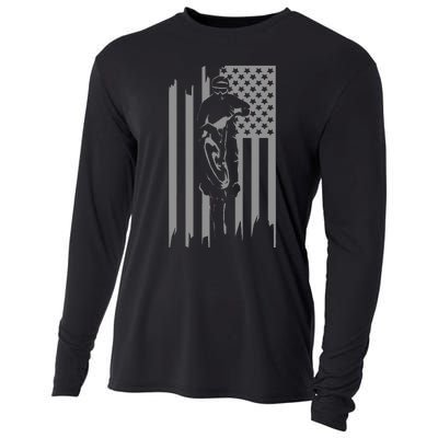 American Flag Motocross Apparel Motocross Dirt Bike Cooling Performance Long Sleeve Crew