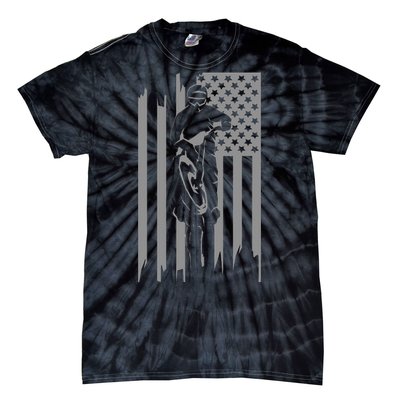 American Flag Motocross Apparel Motocross Dirt Bike Tie-Dye T-Shirt