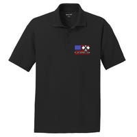 american flag My Retirement Plan Pickleball Lover PosiCharge RacerMesh Polo