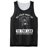 All Food Must Go To The Lab For Testing Funny Labrador Mesh Reversible Basketball Jersey Tank