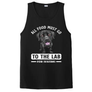 All Food Must Go To The Lab For Testing Funny Labrador PosiCharge Competitor Tank