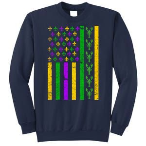 American Flag Mardi Gras Tshirt Mardi Gras Crawfish Sweatshirt