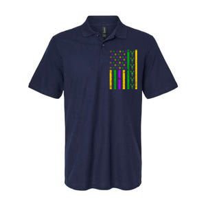 American Flag Mardi Gras Tshirt Mardi Gras Crawfish Softstyle Adult Sport Polo