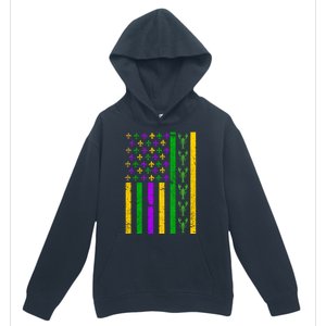 American Flag Mardi Gras Tshirt Mardi Gras Crawfish Urban Pullover Hoodie