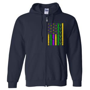 American Flag Mardi Gras Tshirt Mardi Gras Crawfish Full Zip Hoodie