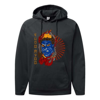 Acala Fudo Myoo Immovable Lord Spirituality Wisdom Performance Fleece Hoodie