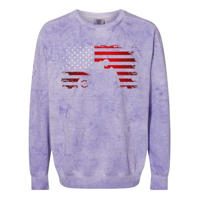 American Flag Motorcycle Apparel Motorcycle Colorblast Crewneck Sweatshirt