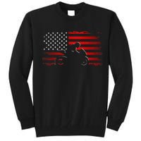 American Flag Motorcycle Apparel Motorcycle Tall Sweatshirt