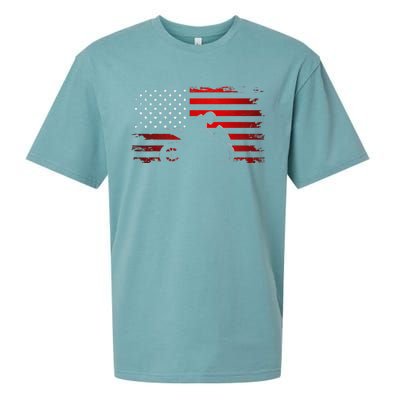 American Flag Motorcycle Apparel Motorcycle Sueded Cloud Jersey T-Shirt