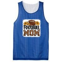 American Football Mom Gift Leopard Sunflowers Football Mom Gift Mesh Reversible Basketball Jersey Tank