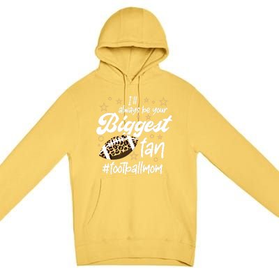 American Football Mom Fan Support American Football Gift Premium Pullover Hoodie