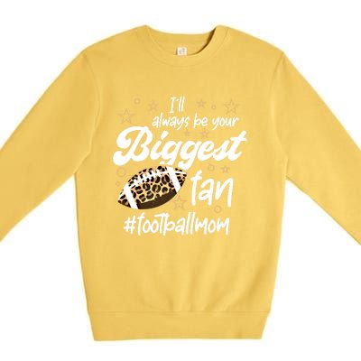 American Football Mom Fan Support American Football Gift Premium Crewneck Sweatshirt